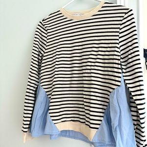 English Factory striped long sleeve top